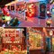 FULLBELL Easter Decorations, Easter Lights 66 FT 200 LED Spring Deco for Indoor Outdoor Backyard Tree Party Cafe Patio Home Room Festival Chirstmas (Transparent Wire-Multi Color)
